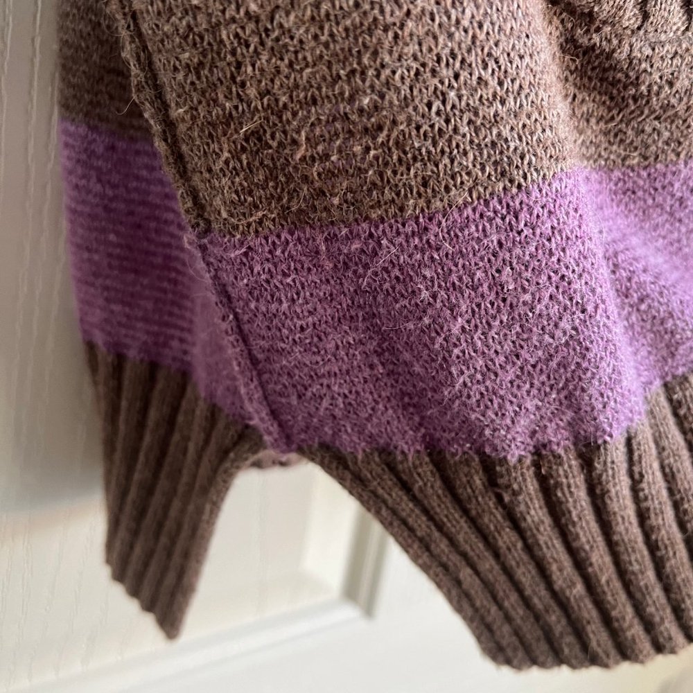 GAP Purple and Brown Striped Cardigan - Picture 9 of 12